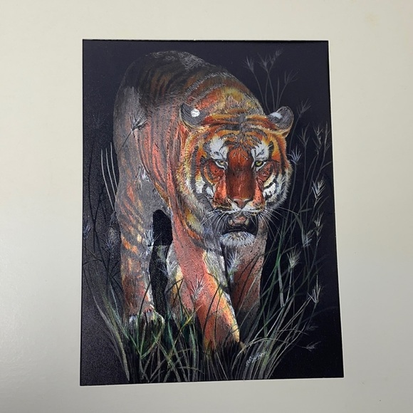 1992 Vintage FJ Warren Limited Night Prowling Tiger - Picture 9 of 9